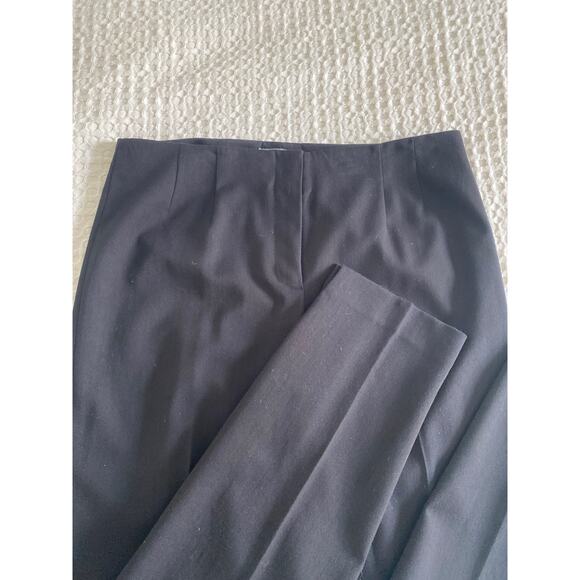 Atelier Women’s Black Flat Front Seam Ankle Pants‎ Sz 4 - Picture 4 of 11